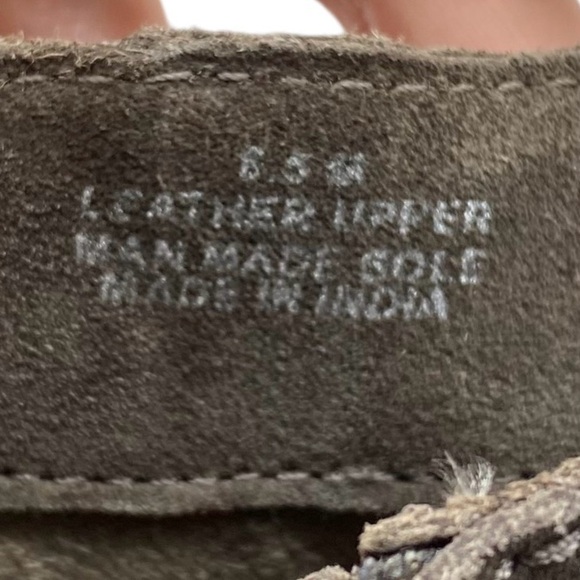 Diba Womens Shoes Bailey Boots Sz 8.5 Taupe Gray Suede Leather Ankle Wedge New - Picture 8 of 12